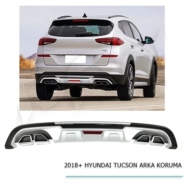 Hyundai Tucson Arka Tampon Koruması  2018-2021 Arası Uyumlu ürün görseli