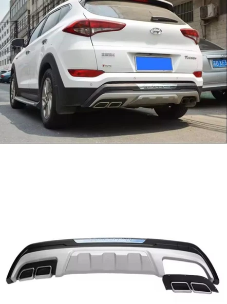 Hyundai Tucson Arka Tampon Koruması  2015-2018 Arası Uyumlu - 3