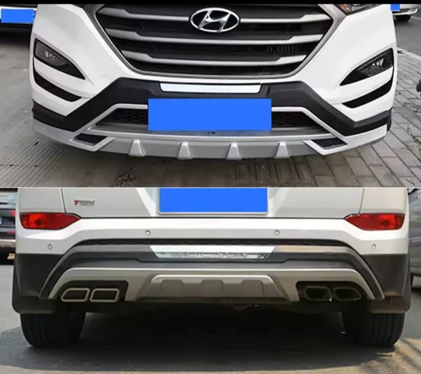 Hyundai Tucson Ön-Arka Tampon Koruması  2015-2018 (Model 2) - 2