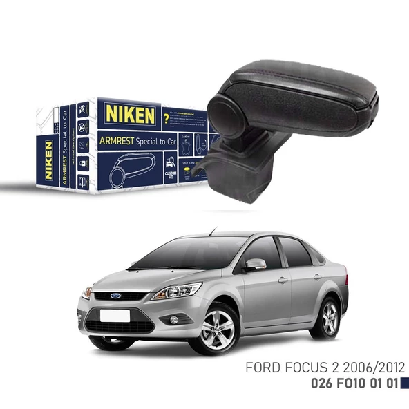 Niken Ford Focus II 2006-2012 Arası Araca Özel Kol Dayama Siyah