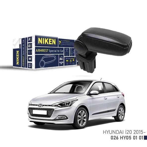 Niken Hyundai I20 2015+ Sonrası Araca Özel Kol Dayama Siyah