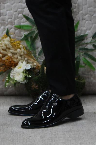 Pierre Cardin 7059 Siyah Rugan Damat Ayakkabısı Takım Ayakkabısı Erkek Ayakkabı - 3