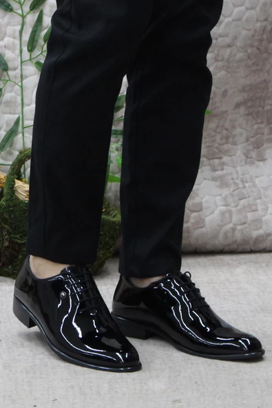 Pierre Cardin 7059 Siyah Rugan Damat Ayakkabısı Takım Ayakkabısı Erkek Ayakkabı - 2