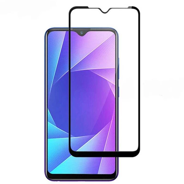 Realme C3 Full Ekran Koruyucu Kenarları Kırılmaya Dayanıklı Cam