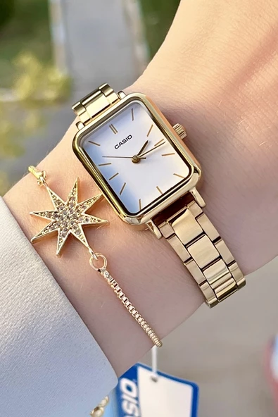 Casio Csıste77 Gold Renk Hediye Paketli Kadın Kol Saati ürün görseli 1