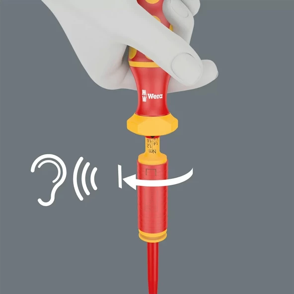 Wera 7400 Serisi VDE Kraftform Ayarlanabilir Torklu Tornavida (0,3-3,5 Nm), 7440 VDE x 0.3-1.2 Nm - 6