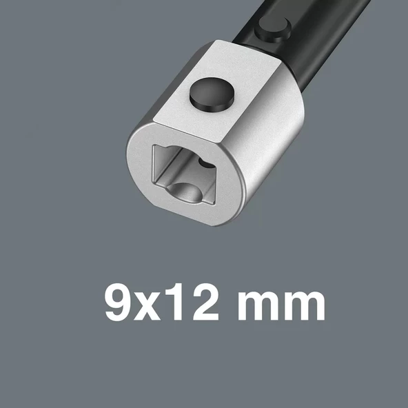 Wera Click-Torque XP 1 Değişken Geçmeli Uçlu Önayarlı Tork Anahtarı, 2,5-25 Nm, 2,5 Nm, 9x12 x 2.5 Nm x 2.5-25 Nm - 5