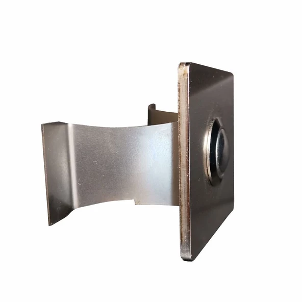 Algatec Paslanmaz 304 Kare Zil butonu 52x52mm - 2