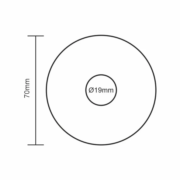 Algatec Paslanmaz 304 Yuvarlak Zil butonu Ø70mm - 4
