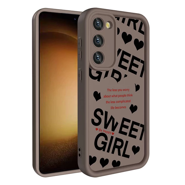 Galaxy S23 Kılıf Kamera Korumalı Baskılı Arka Yüzey Klas Kılıf - 7
