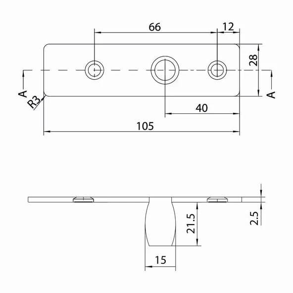 Geze PT 24 Üst Menteşe Pimi - 2