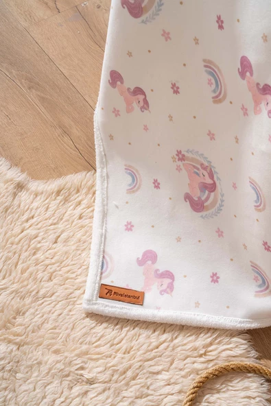 Fluffy Bebek Battaniyesi 70x100 Cm Unıcorn Desen - 5