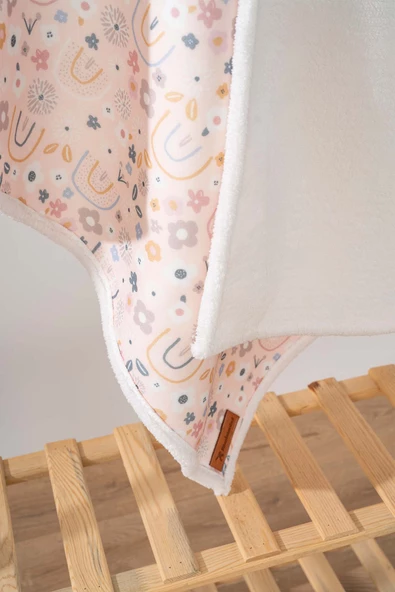 Rivaİstanbul Fluffy Bebek Battaniyesi 70x100 Cm Gökkuşağı Desen - Resim 4