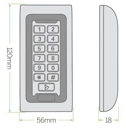 Lockway Şifre/ Kart Okuyucu Kontrol Ünitesi - Proximity - Resim 3