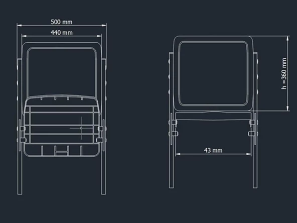Stadyum Koltuğu Açılır Katlanır Turuncu - 4