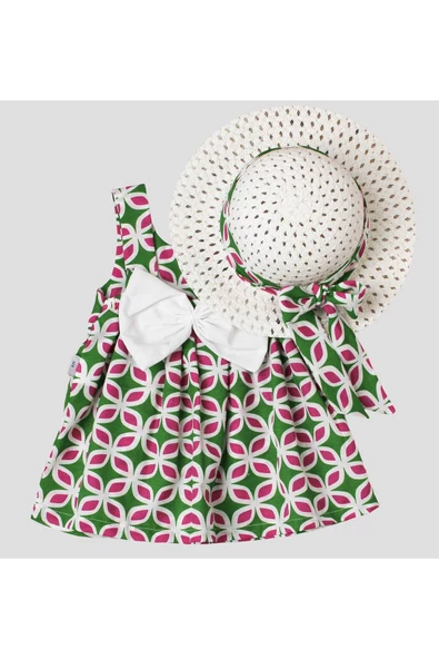 Yeni sezon Kız bebek elbise şapkalı takım - 9