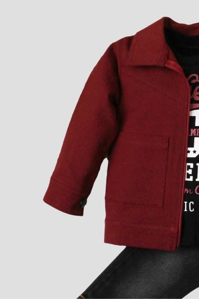 Erkek Bebek Spor Ceket Kot Pantolon Sweatshirt 3'lü takım pamuklu - 8