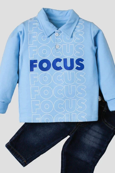 Bebek Polo Kot Pantolonlu Pamuklu Bayram Doğum Günü Düğün Nişan Mevlüt - Resim 10