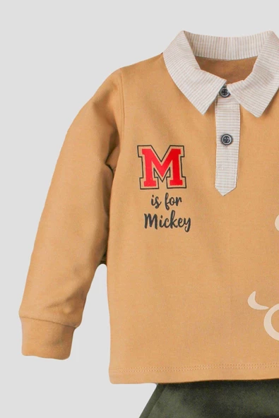 Erkek Bebek Mickey Takım Pantolon Üst İkili Takım - Resim 4