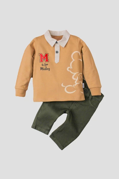 Erkek Bebek Mickey Takım Pantolon Üst İkili Takım - Resim 6