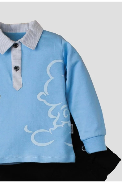 Erkek Bebek Mickey Polo Takım Pantolon Üst İkili Takım - Resim 10