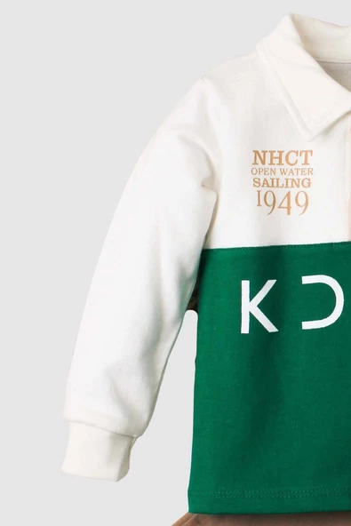 Erkek Bebek Pamuklu Polo Takım Pantolon Üst İkili Takım Düğün Doğum Günü Nişan Nikah Bayram - Resim 12