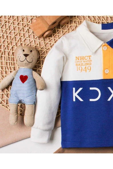 Erkek Bebek Pamuklu Polo Takım Pantolon Üst İkili Takım Düğün Doğum Günü Nişan Nikah Bayram - Resim 8