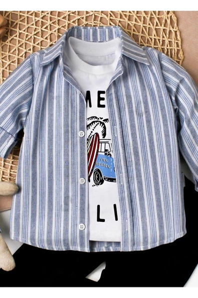 Bebek Gömlekli Takım Kolu Katlamalı Pamuklu Doğum Günü Nişan Kına Parti - 2