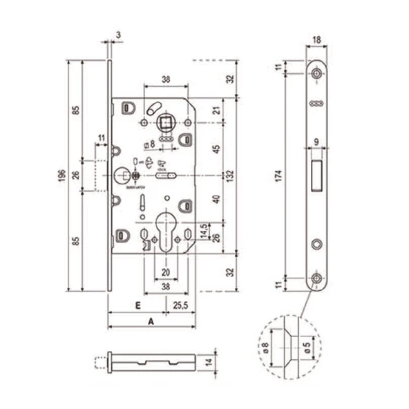 AGB Manyetik Dilli Silindir Kilit - 2