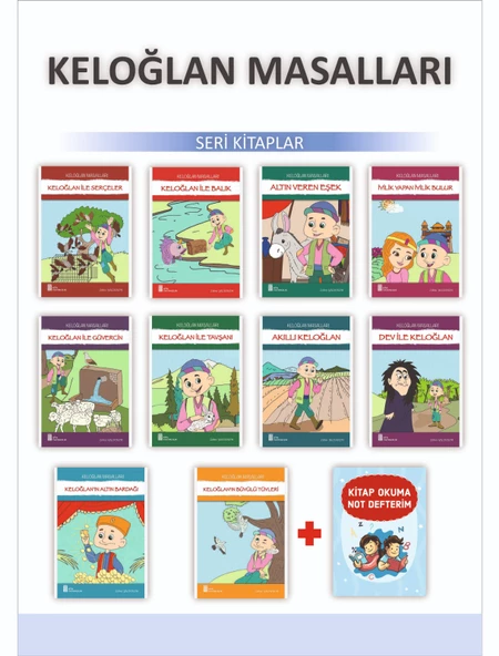 Ata 1.Sınıflar İçin Keloğlan Masalları + Kitap Okuma Not Defteri ürün görseli 1
