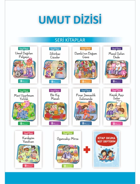 Ata 3.Sınıflar İçin Umut Dizisi + Kitap Okuma Not Defteri ürün görseli 1
