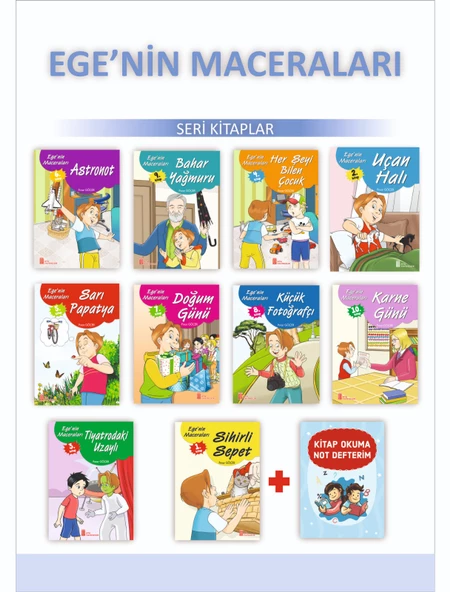 1 ve 2.Sınıflar İçin Ege'nin Maceraları Öykü Dizisi + Kitap Okuma Not Defteri ürün görseli 1