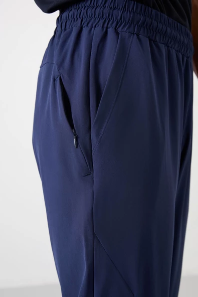 Tommy Life İndigo Polyester İnce Yumuşak Comfort Fit Erkek Eşofman Alt - 82119 - 5