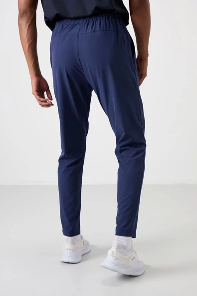Tommy Life İndigo Polyester İnce Yumuşak Comfort Fit Erkek Eşofman Alt - 82119 - 3