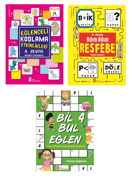 Ata 4.Sınıf Kodlama + Resfebe + Bil Bul Eğlen ürün görseli 1