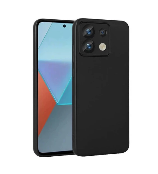 Xiaomi Redmi Note 13 5G Premier Siyah Silikon Kılıf - Resim 2