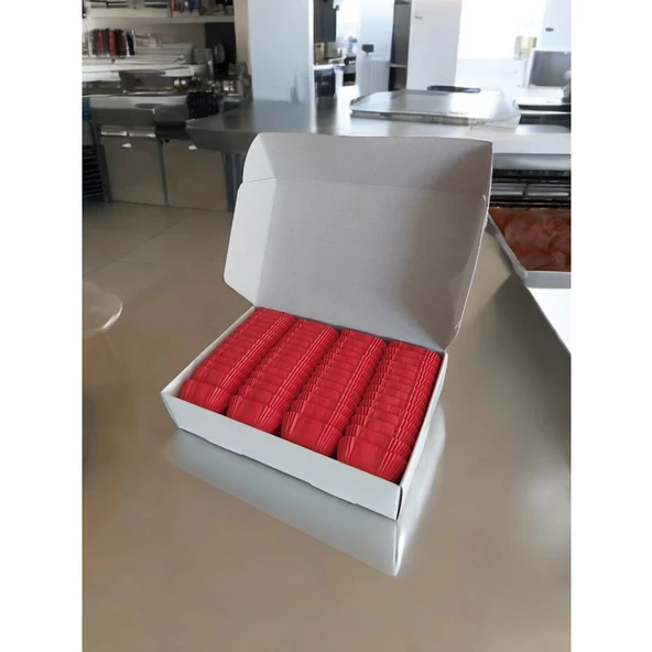 KARE (36x36x17) KIRMIZI KAPSÜL 900'LÜ - Resim 2