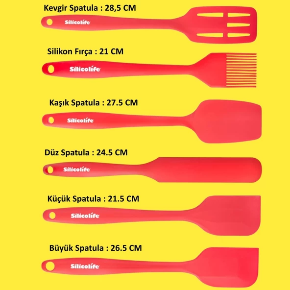 6 Lı Silikon Mutfak Servis Seti - 2