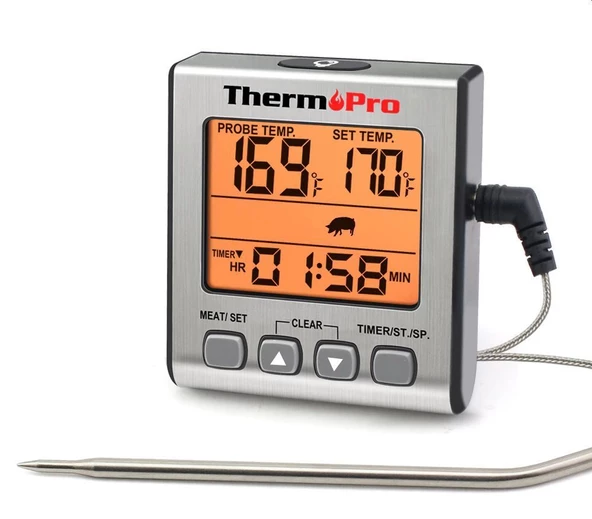 ThermoPro  Dijital Problu Et Barbekü Gıda Termometresi