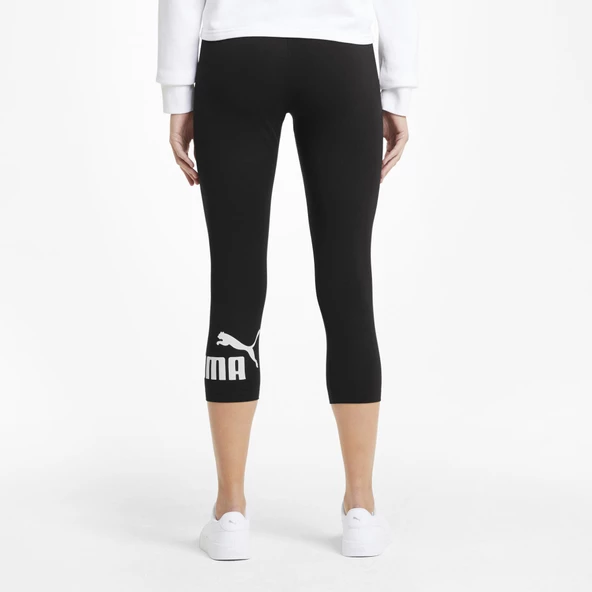 Puma 586828-01 Ess 3/4 Logo Leggings Kısa Günlük Kadın Tayt - 4