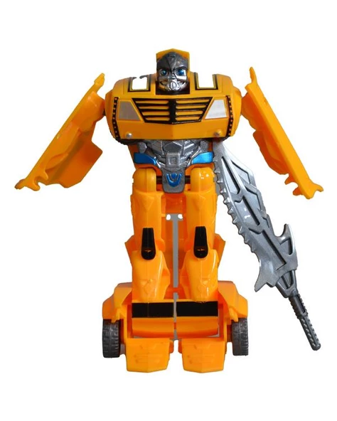 Ctoy Robota Dönüşebilen Araba Turuncu Seri 1 - Resim 2