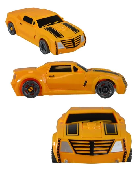 Ctoy Robota Dönüşebilen Araba Turuncu Seri 1 - Resim 3