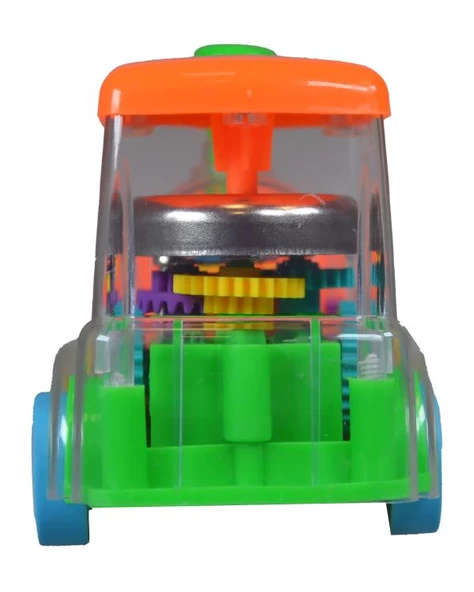 Ctoy Işıklı Sesli Şeffaf Tren Turuncu - 3