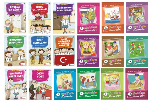Ata 1.Sınıf 18 li Hikaye Kitap Seti+ Kitap Okuma Not Defteri ürün görseli 1