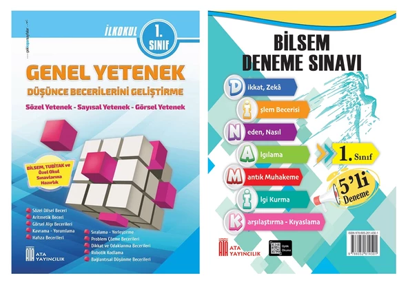 Ata 1.Sınıf Bilsem Sınavlarına Hazırlık +5 li Deneme Sınavı ürün görseli 1