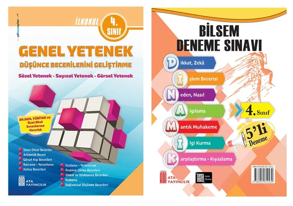 Ata 4.Sınıf Bilsem Sınavlarına Hazırlık +5 li Deneme Sınavı