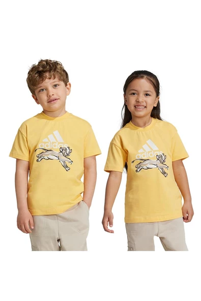 adidas Unisex Çocuk  LK DY LK T T-shirt IY7699 - Resim 6