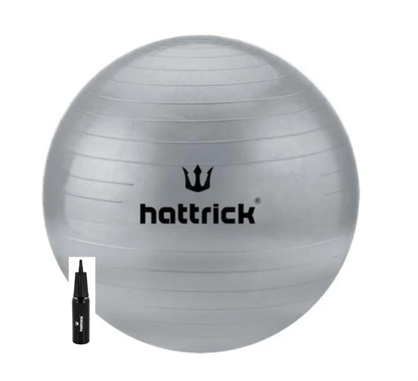 HATTRICK HB55 PILATES TOPU 55CM+ŞİŞİRME POMPASI GRİ