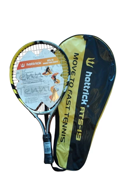 HATTRICK ATS19 JUNIOR TENİS RAKETİ 19 INCH 195GR SARI SİYAH