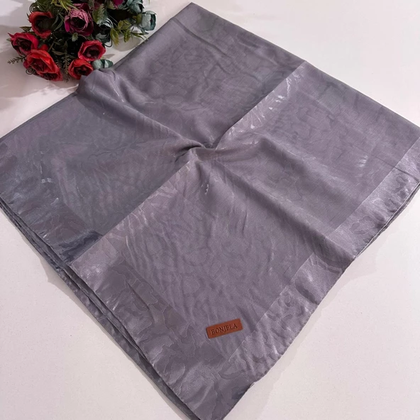 Bonjela Lento Eşarp Leopar Desen Gri LNT0211